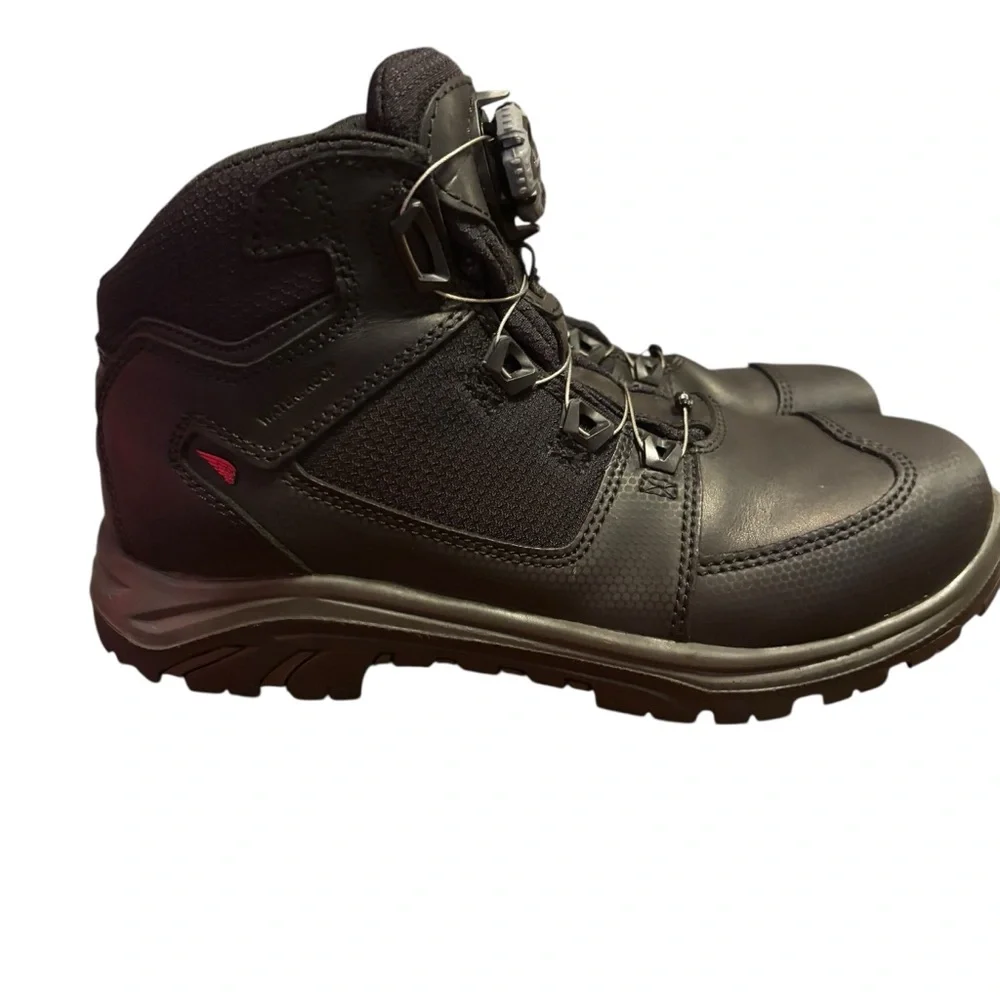 Red Wing Boots BOA Mens 10.5D Tradesman Waterproof Hiker Boot 6614 Black Leather - Picture 3 of 11